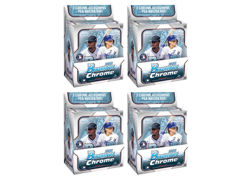 2022 Bowman Chrome Baseball Hobby Box 4x Lot