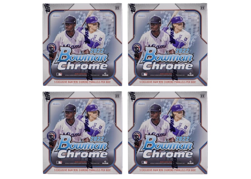 2022 Bowman Chrome Baseball Hobby Lite Box 4x Lot