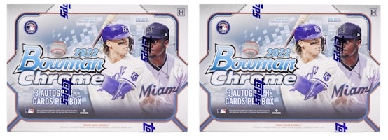 2022 Bowman Chrome Baseball HTA Choice Box 2x Lot 2022 Bowman Chrome Baseball HTA Choice Box 2x Lot