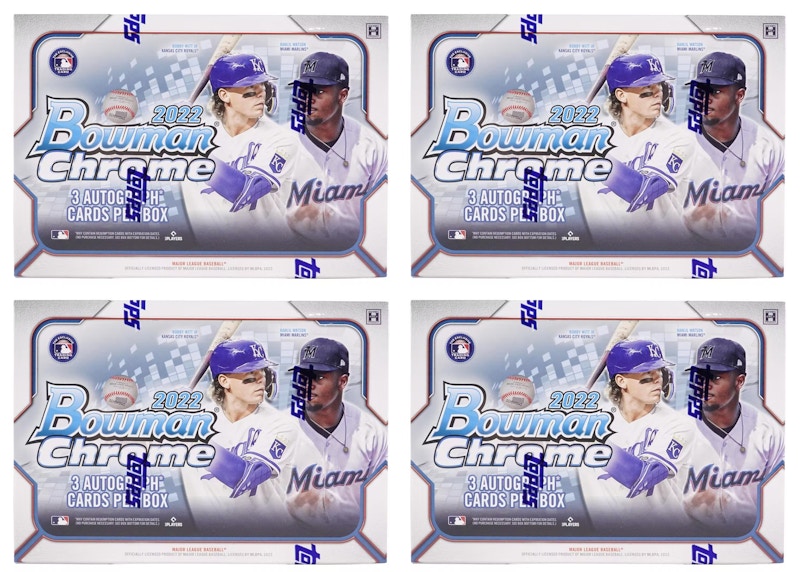 Buy Lote de 4 Cajas 2022 Bowman Chrome Baseball HTA Choice