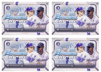Lote de 4 Cajas 2022 Bowman Chrome Baseball HTA Choice Buy Lote de 4 Cajas 2022 Bowman Chrome Baseball HTA Choice