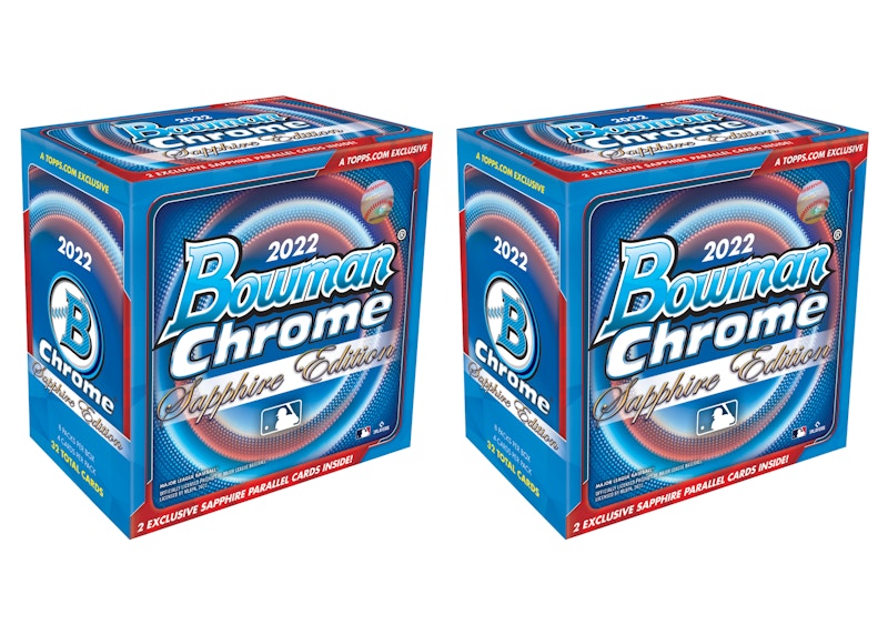 2022 Bowman Chrome Sapphire Edition Baseball Box 2x Lot
