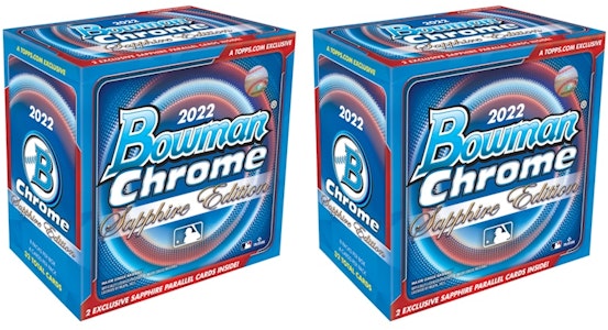 2022 Bowman Chrome Sapphire Edisi Kotak Besbol 2x Lot Buy 2022 Bowman Chrome Sapphire Edisi Kotak Besbol 2x Lot