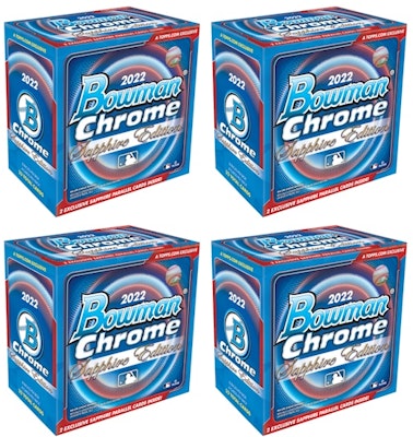 2022 Bowman Chrome Sapphire Edition Baseball Box 4x Lot Buy 2022 Bowman Chrome Sapphire Edition Baseball Box 4x Lot