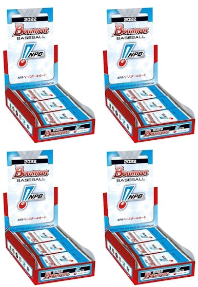 2022-bowman-npb-nippon-professional-baseball-baseball-hobby-box-4x-lot