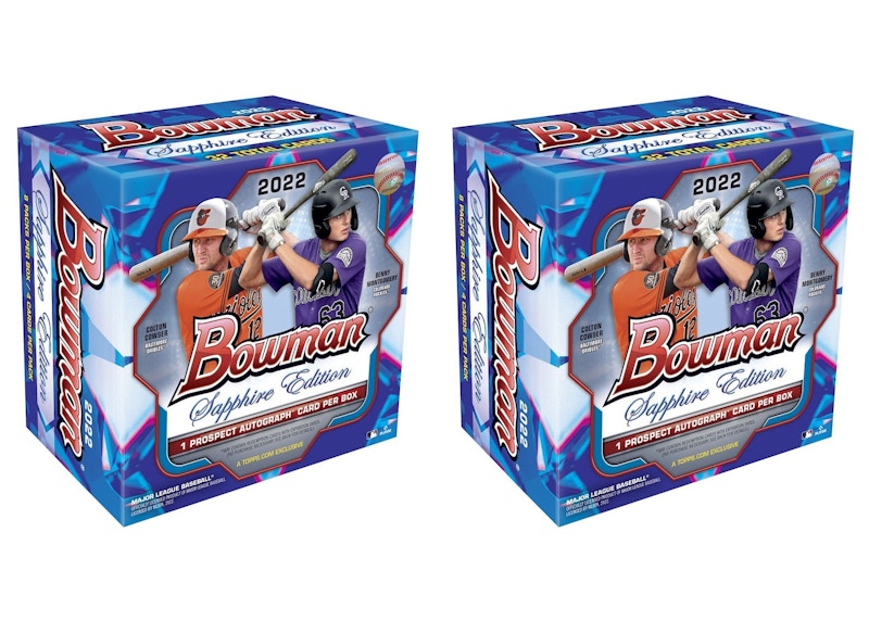 2022 Bowman Sapphire Edition Baseball Box 2x Lot