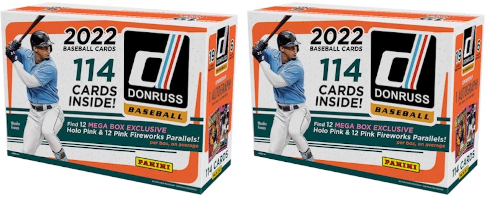 2022 Panini Donruss Baseball Mega Box (Pink Parallels) 2x Lot Buy 2022 Panini Donruss Baseball Mega Box (Pink Parallels) 2x Lot