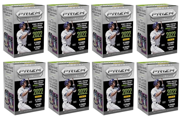 2022 Panini Prizm Baseball Blaster Box (Green Prizm) 8x Lot Buy 2022 Panini Prizm Baseball Blaster Box (Green Prizm) 8x Lot