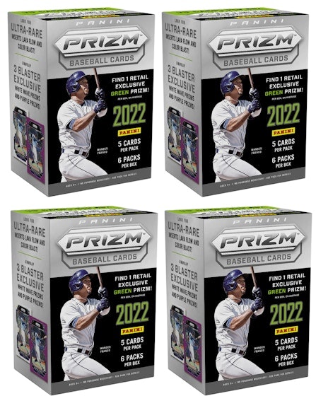 2022-panini-prizm-baseball-blaster-box-green-prizm-4x-lot