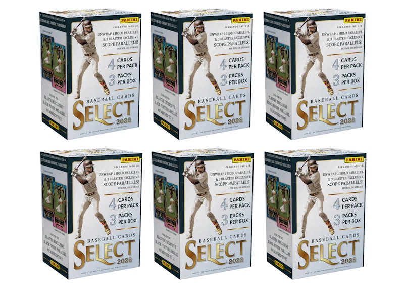 2022 Panini Select Baseball Blaster Box 6x Lot