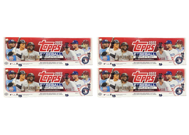 2022 Topps Baseball Complete Factory Set (Hobby Red) 4x Lot