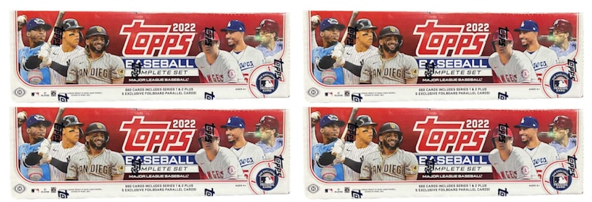 2022 Topps Baseball Complete Factory Set (Hobby Red) 4x Lot Buy 2022 Topps Baseball Complete Factory Set (Hobby Red) 4x Lot