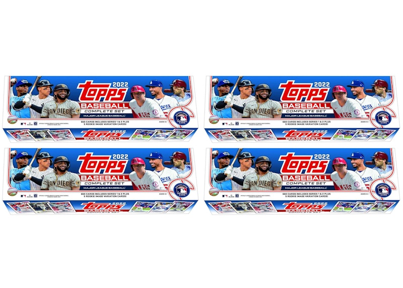 2022 Topps Baseball Complete Factory Set (Retail Blue) 4x Lot