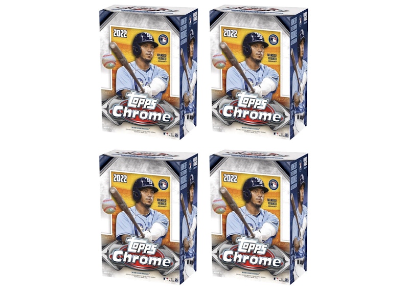 2022 Topps Chrome Baseball Blaster Box 4x Lot