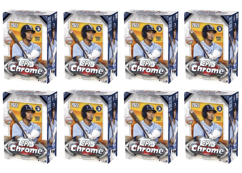 Buy 2022 Topps Chrome Baseball Blaster Box 8x Lot Kotak Koleksi