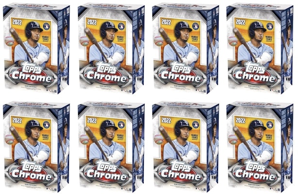 2022 Topps Chrome Baseball Blaster Box 8x Lot Buy 2022 Topps Chrome Baseball Blaster Box 8x Lot