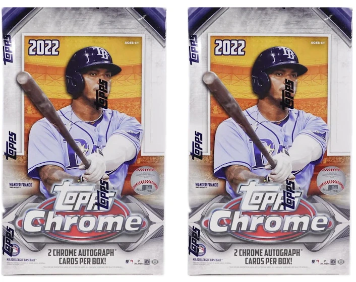 2022-topps-chrome-baseball-hobby-box-2x-lot-bonus-pack-not-included