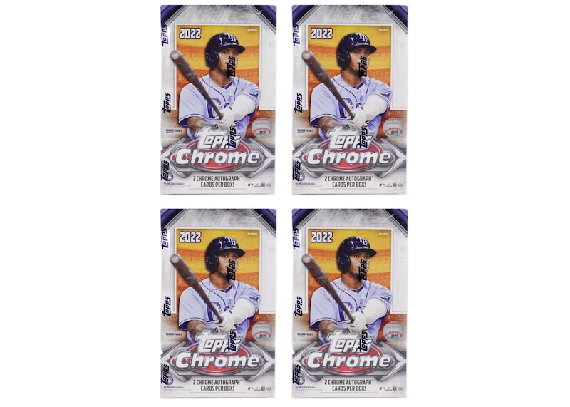 2022 Topps Chrome Baseball Hobby Box 4x Lot (Bonus Pack Not Included)