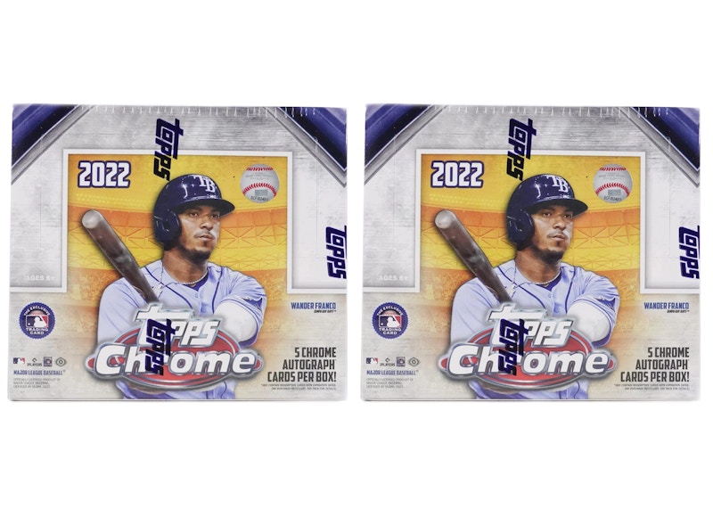 2022 Topps Chrome Baseball HTA Hobby Jumbo Box 2x Lot (Bonus Pack Not Included)