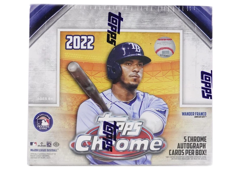 2022 Topps Chrome Baseball HTA Hobby Jumbo Box (Bonus Pack Not Included)