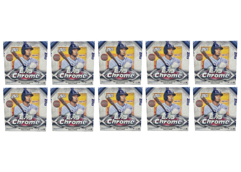 Buy 2022 Topps Chrome Baseball Mega Box 10x Lot