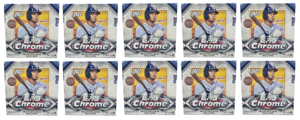 2022 Topps Chrome Baseball Mega Box 10x Lot Buy 2022 Topps Chrome Baseball Mega Box 10x Lot