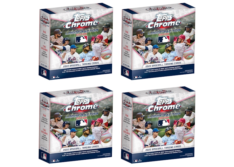 2022 Topps Chrome Logofractor Edition Baseball Box 4x Lot