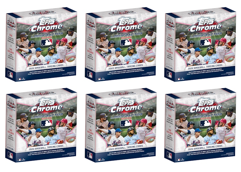 2022 Topps Chrome Logofractor Edition Baseball Box 6x Lot