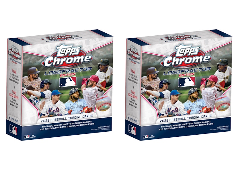 2022 Topps Chrome Logofractor Edition Baseball Box 2x Lot