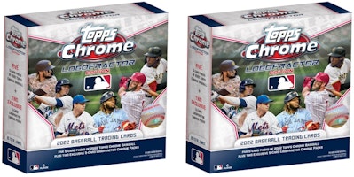 2022 Topps Chrome Logofractor Edition Baseball Box 2x Lot 2022 Topps Chrome Logofractor Edition Baseball Box 2x Lot