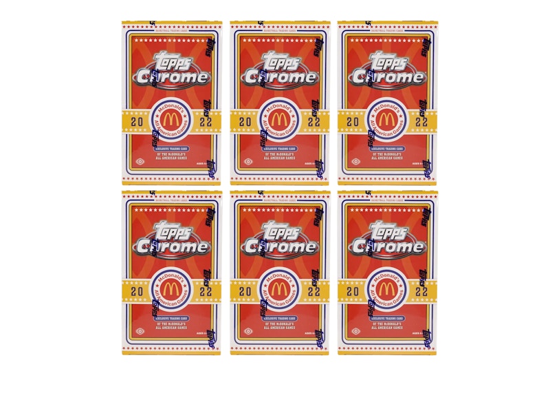2022 Topps Chrome McDonald's All American Basketball Booster Box 6x Lot