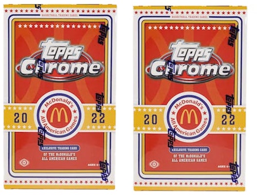 2022 Topps Chrome McDonald's All American Basketball Hobby Box 2x Lot Buy 2022 Topps Chrome McDonald's All American Basketball Hobby Box 2x Lot