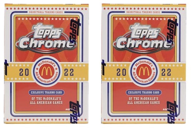 2022-topps-chrome-mc-donald-s-all-american-basketball-booster-box-2x-lot