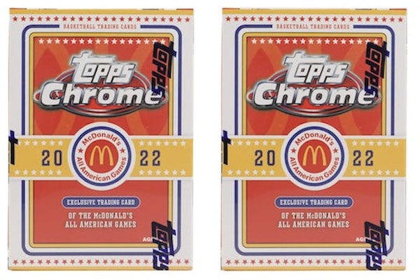 2022 Topps Chrome 麥當勞全美籃球加強包 2盒組 Buy 2022 Topps Chrome 麥當勞全美籃球加強包 2盒組