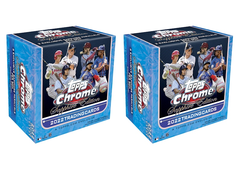 2022 Topps Chrome Sapphire Edition Baseball Box 2x Lot