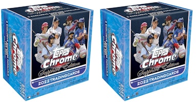2022 Topps Chrome Sapphire Edition Baseball Box 2x Lot 2022 Topps Chrome Sapphire Edition Baseball Box 2x Lot