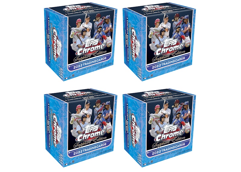 2022 Topps Chrome Sapphire Edition Baseball Box 4x Lot