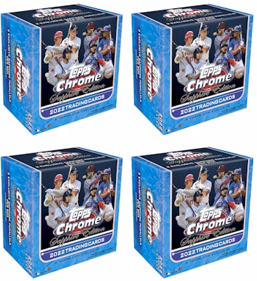 2022 Topps Chrome Sapphire Edition Baseball Box 4x Lot Buy 2022 Topps Chrome Sapphire Edition Baseball Box 4x Lot