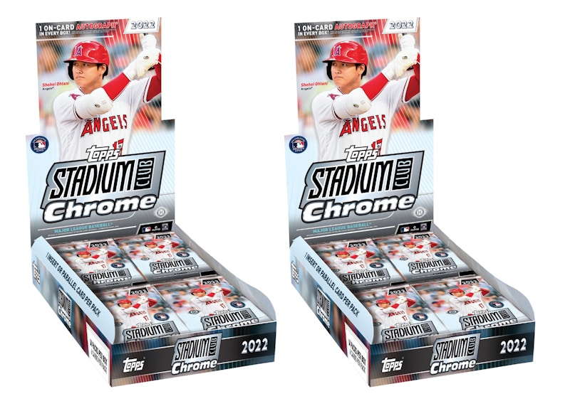 2022 Topps Chrome Stadium Club Baseball Hobby Box 2x Lot