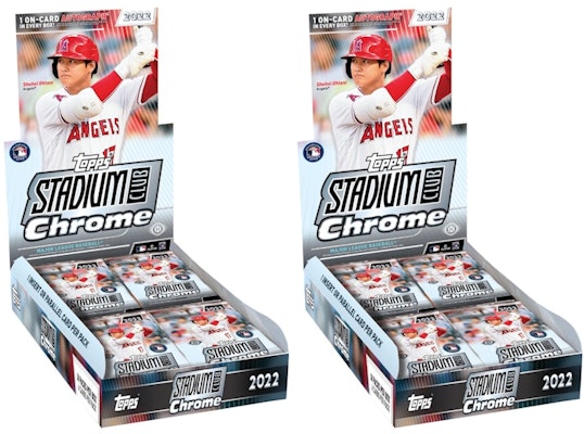 2022 Topps Chrome Stadium Club Baseball Hobby Box 2x Lot Buy 2022 Topps Chrome Stadium Club Baseball Hobby Box 2x Lot