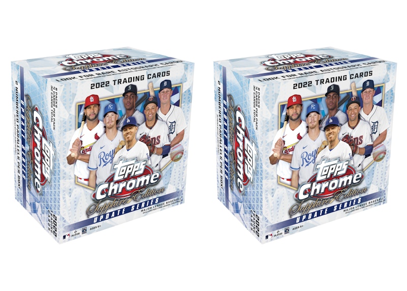 2022 Topps Chrome Update Sapphire Edition Baseball Hobby Box 2x Lot
