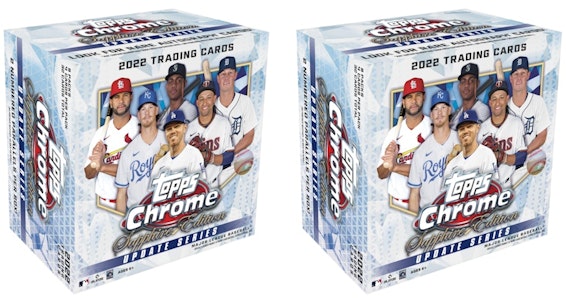 2022 Topps Chrome 업데이트 사파이어 에디션 하비 박스 (2개)
Buy 2022 Topps Chrome 업데이트 사파이어 에디션 하비 박스 (2개)