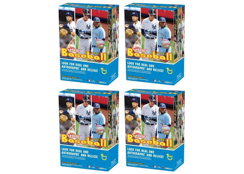 2022 Topps Heritage Baseball Blaster Box 4x Lot