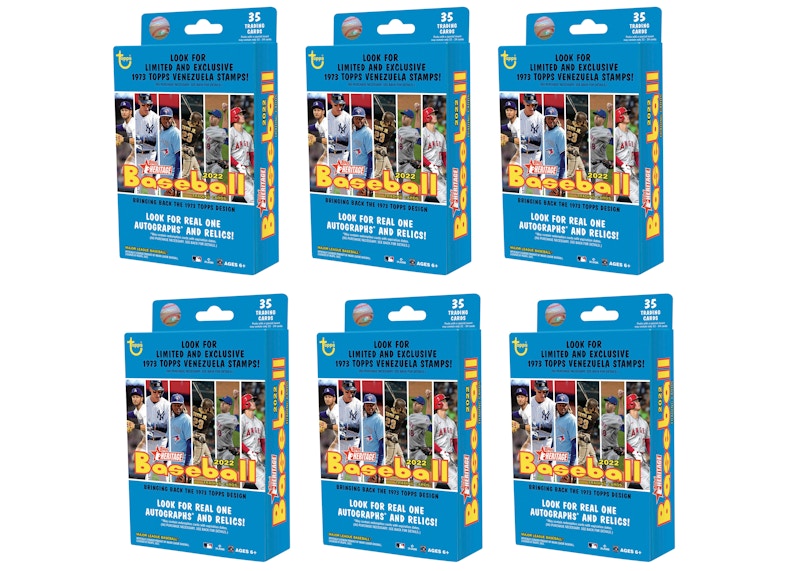 2022 Topps Heritage Baseball Hanger Box 6x Lot