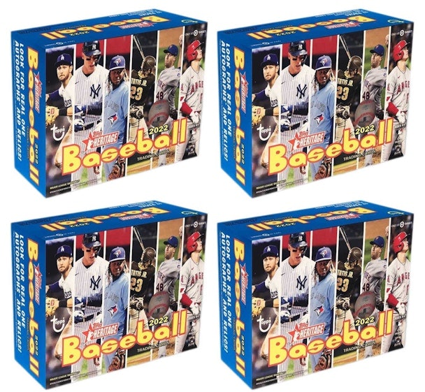 2022-topps-heritage-baseball-target-mega-box-17-packs-4x-lot