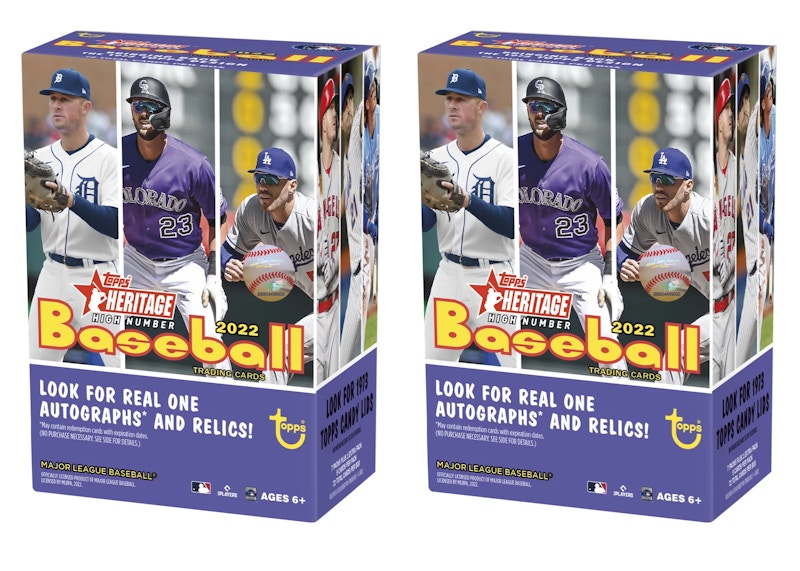 2022 Topps Heritage High Number Baseball Blaster Box 2x Lot