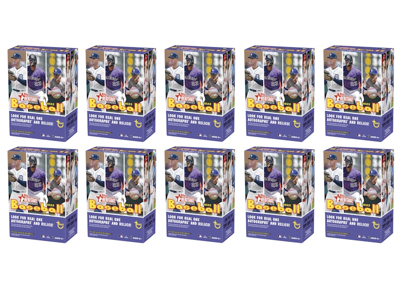 2022 Topps Heritage High Number Baseball Blaster Box 10x Lot