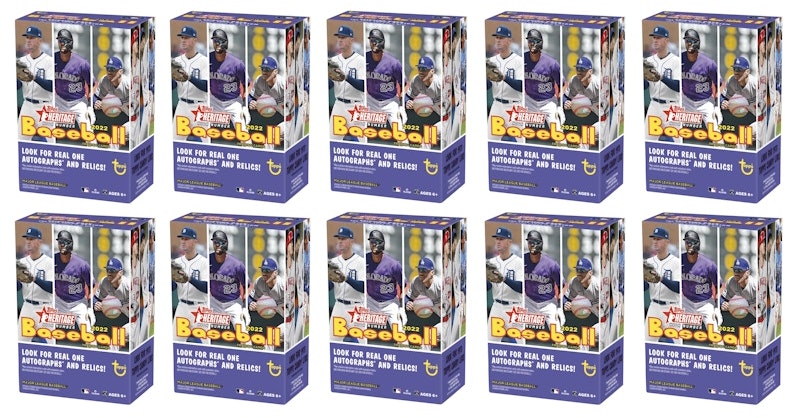 2022-topps-heritage-high-number-baseball-blaster-box-10x-lot