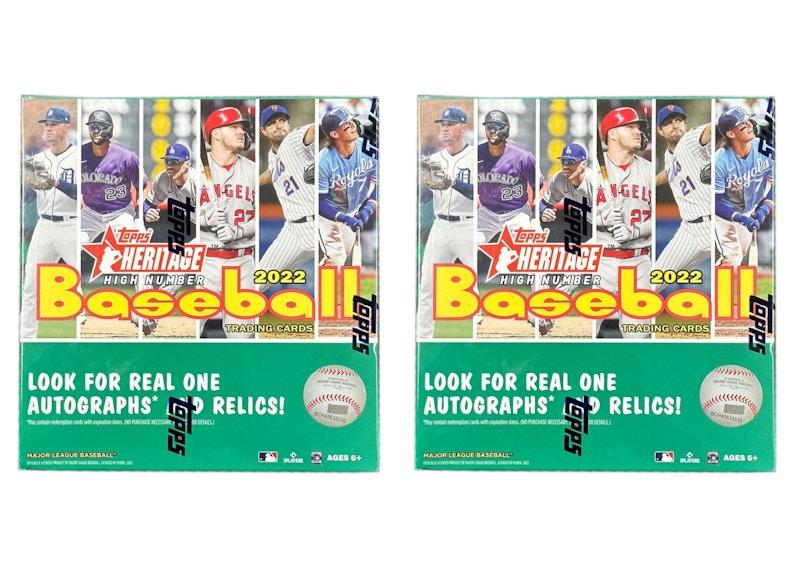 2022 Topps Heritage High Number Baseball Mega Box 2x Lot