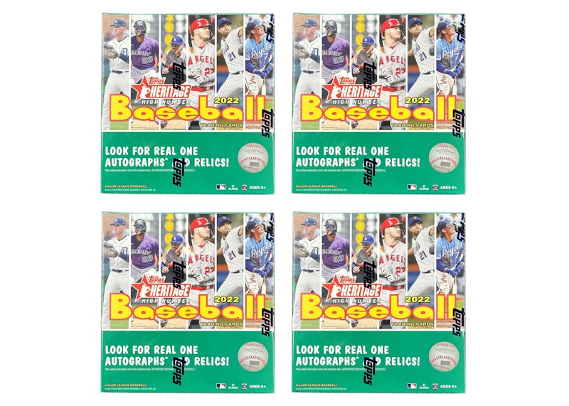 2022 Topps Heritage High Number Baseball Mega Box 4x Lot
